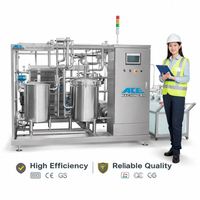 Pasteurisateur à plaques sur mesure 5T 10T 20T en acier inoxydable SU304 pour lait frais, jus et vin, automatique
