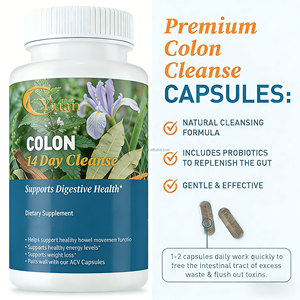 OEM/ODM Eigenmarke Darmreinigung 14-Tage Fortgeschrittene Entgiftung mit Cascara Sagrada, Flohsamen, Senna-Blättern und Probiotika, Nicht-GVO - Product Image 3