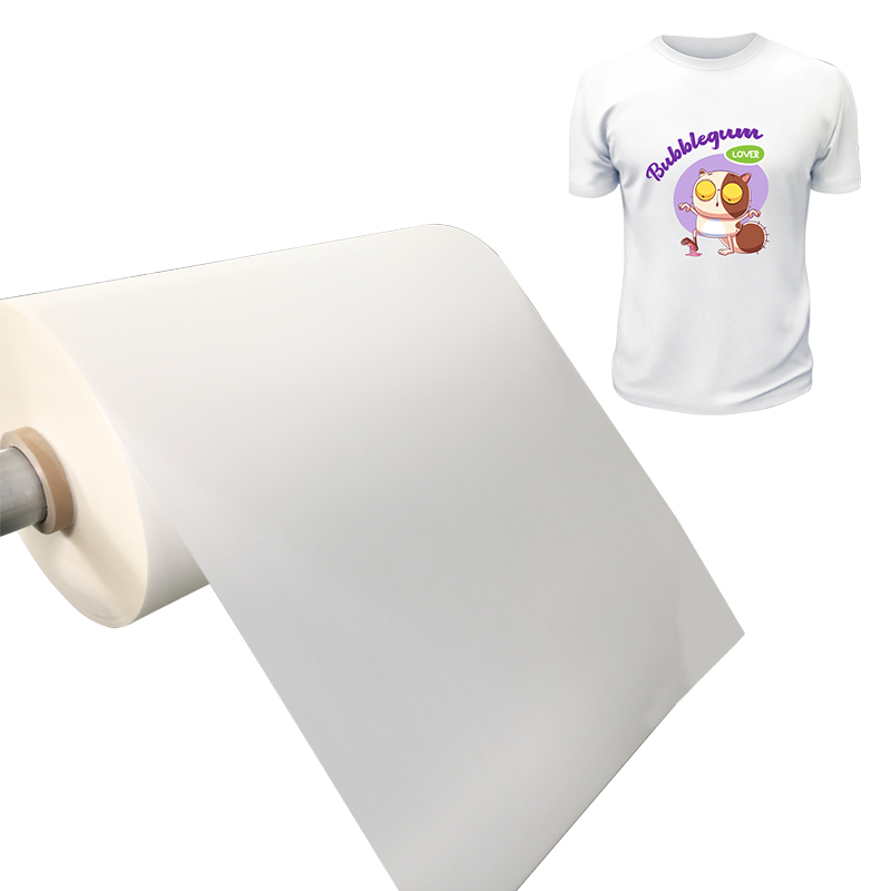 High Quality Single Matte Cold Peel PET DTF Transfer Film DTF Printing Heat Transfer Film for T Shirts Clothing