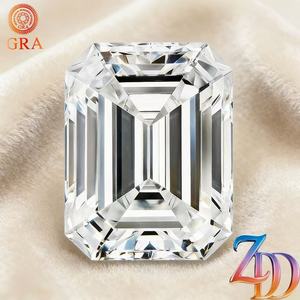 Moissanite Emerald Cut D Color VVS Loose Stone For Jewelry Making GRA Certified - Product Image 2