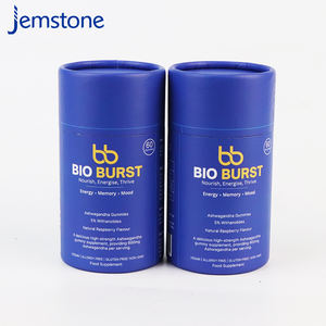 Caja de Regalo Cilíndrica de Cartón Ecológica Personalizada para Suplementos Alimenticios, Empaque de Tubo de Papel Kraft de Grado Alimenticio - Product Image 2