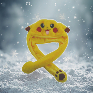 Divertido Gorro <span class=keywords><strong>de</strong></span> Peluche Amarillo <span class=keywords><strong>con</strong></span> <span class=keywords><strong>Orejas</strong></span> Móviles <span class=keywords><strong>de</strong></span> Personaje Animado, Gorro <span class=keywords><strong>de</strong></span> Piel Sintética <span class=keywords><strong>de</strong></span> Diseño para Adultos y Niños, Regalo Ideal - Product Image 1