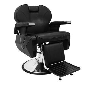 Sillón de Barbero Profesional de Lujo al por Mayor, Muebles de Salón Duraderos con Bomba Hidráulica Reclinable de Cuero Sintético para Barbería - Product Image 1
