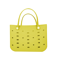 Vente en gros de sacs de plage mignons en caoutchouc EVA imperméable à l'eau, sacs à main en silicone avec logo personnalisé, petit sac de voyage pour bébé