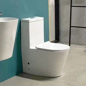 Offre Spéciale – WC monobloc moderne en céramique à double chasse, à poser au sol, avec siphon en S/P, pour intérieur - Product Image 4