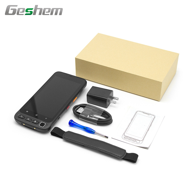 5.7inch Android 12 with GMS 4G Rugged Handheld PDA 1D 2D Qr Barcode Scanner RTK Mobile Data Terminal WIFI BT GPS Hand Strap OEM