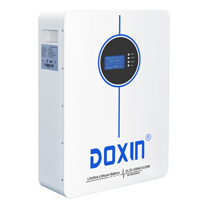 แบตเตอรี่ลิเธียมไอออน <span class=keywords><strong>DOXIN</strong></span> Cycle 48V 51.2V 5kWh แบบติดผนัง โมดูล 100Ah/150AH/200AH - Product Image 1