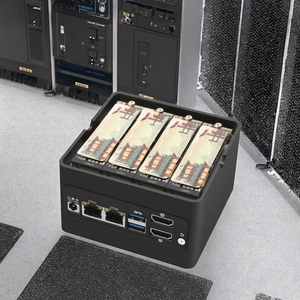 Nouveau Mini PC NAS Industriel X86 4xM.2 NVMe DDR5 8G+128G SSD N150 N100 2xUSB3.2 Routeur Pare-feu Pfsense Nano-mini DDR5 RAM Mini PC - Product Image 1