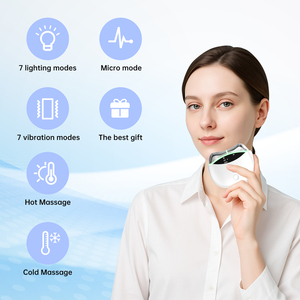 Masseur facial ergonomique en alliage de zinc Gua Sha avec compresse chaude et froide pour améliorer la circulation sanguine chez la femme - Product Image 5