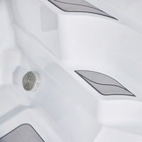Spa de nage sans fin à zone unique en acrylique, chauffé, écologique, résistant aux UV, durable et à haute efficacité pour l'extérieur