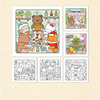 Impresión de fábrica, libros para colorear con acuarela para niños, libro para colorear personalizado para niños, impresión de libros