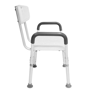 Yikang <b>Shower</b> <b>Chair</b> Aluminum Alloy Non Slip Bath Seat With Backrest And Armrests For Elderly Bathroom Safety Equipment - Product Image 3