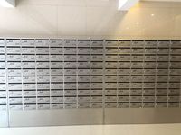Boîte aux lettres multi-compartiments en acier inoxydable SS304 pour appartement, résidence et propriété commerciale, livraison gratuite en 24h