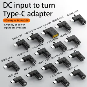 Dc điện để USB Type-C PD Power Adapter máy tính xách tay điện để điện thoại Sạc chuyển đổi DC 5521 5525 để USB C Adapter - Product Image 3