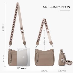   Sac bandoulière en cuir véritable style bohème pour femme, sac à main réglable - Product Image 3