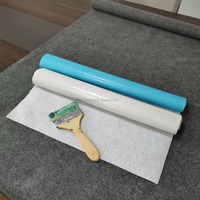 Rouleau de feutres adhésifs pour textiles industriels, 180 g/m², 1x25m, tissu Polyester blanc