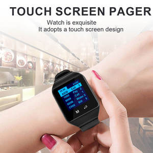 Système d'appel sans fil en promotion - 20 boutons d'appel pour table/salle + 1 récepteur d'affichage + 2 pagers montre pour serveurs |   Restaurant/Hôpital - Product Image 5