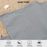 Serviettes de plage personnalisées en gros, serviettes imprimées 220x100, séchage rapide, serviettes de sport, de fitness et de voyage en microfibre avec sac en filet