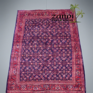 Sirdjan Semi Antique Hand Knotted Persian Tabriz Rugs Traditional Floral Natural Vegetable <b>Dyes</b> <b>Wool</b> Red 12'4 & 9'6 - Product Image 2
