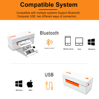 Aiyin printer label kode batang, printer label termal nirkabel 4x6, printer label pengiriman murah