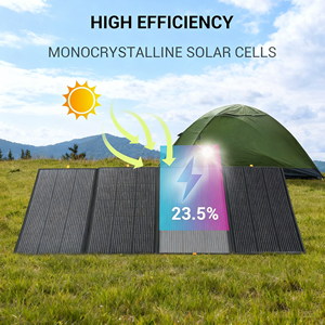 แผงโซลาร์เซลล์พับได้ Alecter APH-FB32 ETFE ความน่าเชื่อถือสูง 400W IP67 กันน้ำ ประสิทธิภาพ 23.5% พร้อมพอร์ต USB PD DC สำหรับชาร์จไฟ เหมาะสำหรับการตั้งแคมป์ - Product Image 2