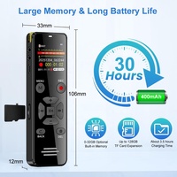 Grabadora Digital con Activación por Voz, 64GB de Memoria, Entrada de Línea PCM, Precio de Fábrica, Compatible con Conector de 3.5MM