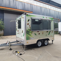 Camions de restauration mobiles multifonctionnels certifiés DOT, en tôle galvanisée, remorquables