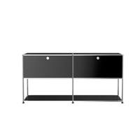 Commode modulaire en acier inoxydable, table de chevet pour chambre à coucher, buffet pour salle à manger, meuble TV pour salon