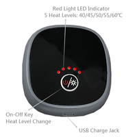 Genouillère Chauffante Rechargeable Thérapie Chaude Masseur Chauffant pour Genoux avec 5 Niveaux de Chauffage pour la Circulation, la Relaxation Articulaire et le Soulagement de la Douleur