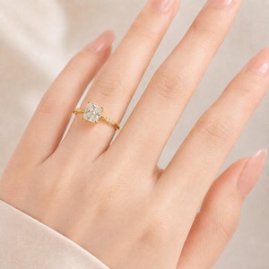 Anello Aperto Sottile con Dettaglio Scintillante, Design Delicato, Accessori di Moda per Donne - Product Image 2