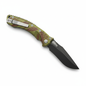Navaja de Bolsillo Micro Tech Amphibious D2 de Acero de Alta Calidad con Mango de Aluminio y Hoja de Acero Inoxidable, Personalizable OEM para Camping - Product Image 2