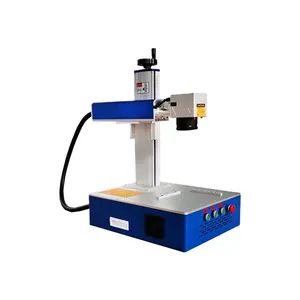 Metal Laser Engraving Making Machine Color Fiber Laser Marking Machine Gold 3D Silver Fiber Optic Laser Printing Machines