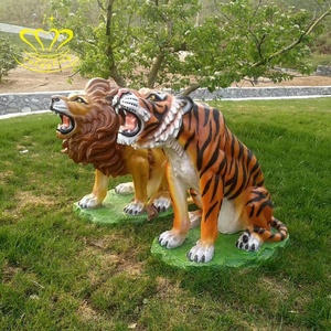 Cina fornitore in fibra di vetro statua di <span class=keywords><strong>tigre</strong></span> giardino strada paesaggio arte scultura parco giochi decorazione in resina artigianato - Product Image 5