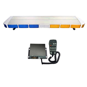 شريط إضاءة LED جديد بطول 1600 مم مع مكبر صوت وصفارة إنذار وأضواء وامضة للمركبات، منارة تحذير حمراء/زرقاء - Product Image 1