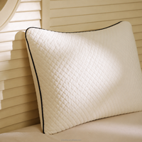 Oreiller en mousse à mémoire de forme déchiquetée avec gel rafraîchissant, hauteur réglable, housse en bambou amovible et lavable en machine pour le sommeil