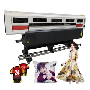 Industrial 4 I3200 printhead direct to cotton and polyester fabric large format 3.2m sublimation textile digital print machines