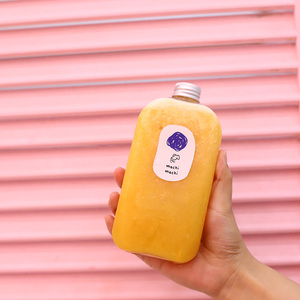 Bouteille en plastique ronde et écologique de 500ml pour jus de fruits, boissons énergisantes, boissons gazeuses et brandy - Product Image 4