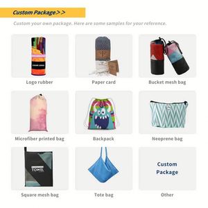 Serviette de plage personnalisée avec logo, super absorbante, légère, résistante au sable, pour piscine, vacances d'été, sports de plein air - Product Image 2