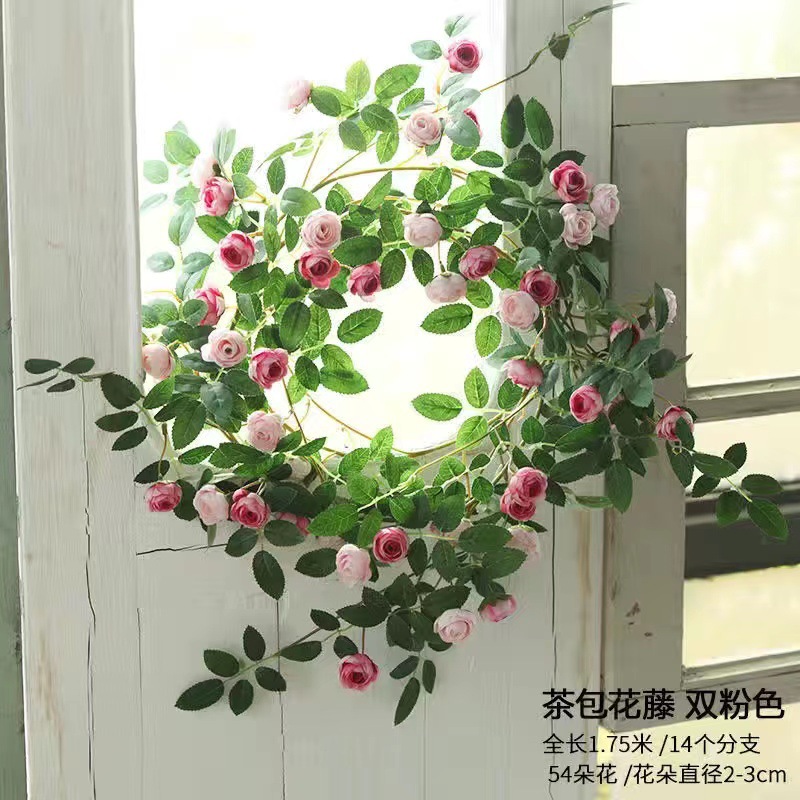 A double pink tea bag flower vine (1.75 meters)