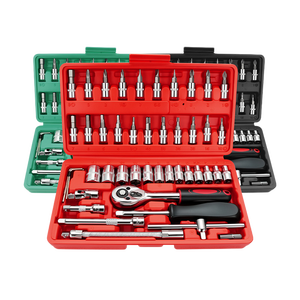 VETOOL Juego <span class=keywords><strong>de</strong></span> Herramientas <span class=keywords><strong>de</strong></span> Reparación Automotriz <span class=keywords><strong>de</strong></span> 46 Piezas, Juego <span class=keywords><strong>de</strong></span> Llaves <span class=keywords><strong>de</strong></span> Tubo <span class=keywords><strong>de</strong></span> 1/4 <span class=keywords><strong>de</strong></span> Pulgada, Llave Dinamométrica, Caja <span class=keywords><strong>de</strong></span> Almacenamiento Práctica para Mecánicos - Product Image 2