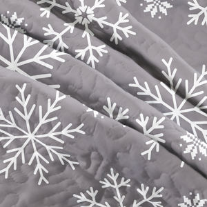 Style imprimé microfibre matériel <span class=keywords><strong>neige</strong></span> motif 3 pièces couvre-lit ensemble 130gsm remplissage <span class=keywords><strong>reine</strong></span> roi taille prêt Stock - Product Image 3