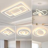 Plafonnier créatif moderne en acrylique carré blanc pour chambre à coucher salle à manger LED vestiaire lumière plafonniers au design nordique