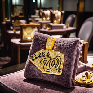 PD3070 Poker Cards Pendant Aleación y Rhinestone Ciondolo con carte da poker Ciondolo americano in Lega e strass placcato <span class=keywords><strong>oro</strong></span> - Product Image 3