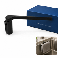 Support magnétique pour torchons en acier inoxydable, porte-serviettes d'évier de cuisine sans perçage, organisateur
