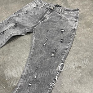 Jeans évasés de style vintage, de haute qualité, personnalisés par OEM, style punk, jeans évasés pour hommes - Product Image 4