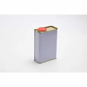 Lata cuadrada de metal de 1 litro, lata cuadrada de hojalata de 1l para pintura, embalaje al óleo