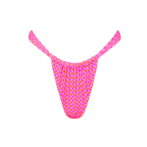 2023 nuevo diseño personalizado Bikini conjunto sin tirantes Bandeau traje <span class=keywords><strong>de</strong></span> baño tejido reciclado Tanga Bikini Plaid impreso traje <span class=keywords><strong>de</strong></span> baño Gingham Checker - Product Image 6