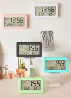 Moderner LCD-Schreibtisch-Wecker mit Thermometer, digitalem LCD-Display und neuartigem Schlummerfunktion, Quarzwerk, für Zuhause und Büro