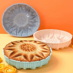 Molde de silicona de grado alimenticio para el hogar, con forma de girasol, creativo, para pasteles, gelatinas, postres y pudines, bandeja para hornear - Product Image 3
