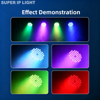 Iluminación Profesional para Escenarios, DJ, Clubes Nocturnos, Conciertos, Iglesias, Focos LED PAR 54*3w RGBW 4 en 1